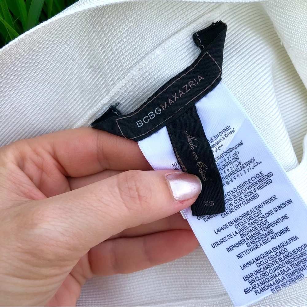 BCBG Gardenia White Bandage Skirt - Picture 6 of 6